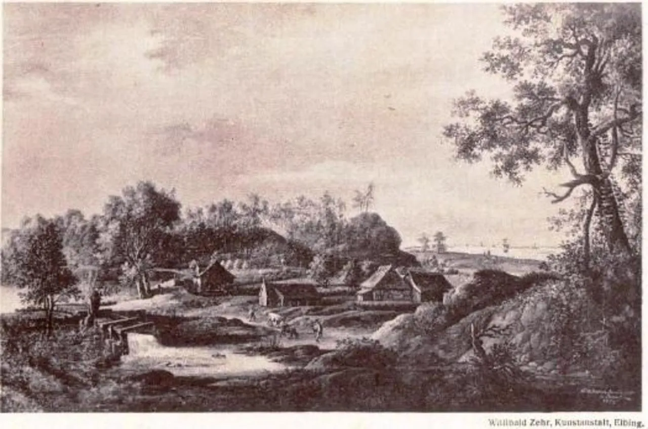 Grundmühle Hohendorf na obrazie Schauba Berlina z roku 1733